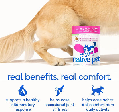 Native Pet Joint & Itch Relief Bundle: Relief Chews for Dogs (30 Air-Dried Chews) & Allergy Chews for Dogs (30 Air-Dried Chews) - Anti-Inflammatory Promotes Healthy Skin, Shiny Coat, & Strong Joints