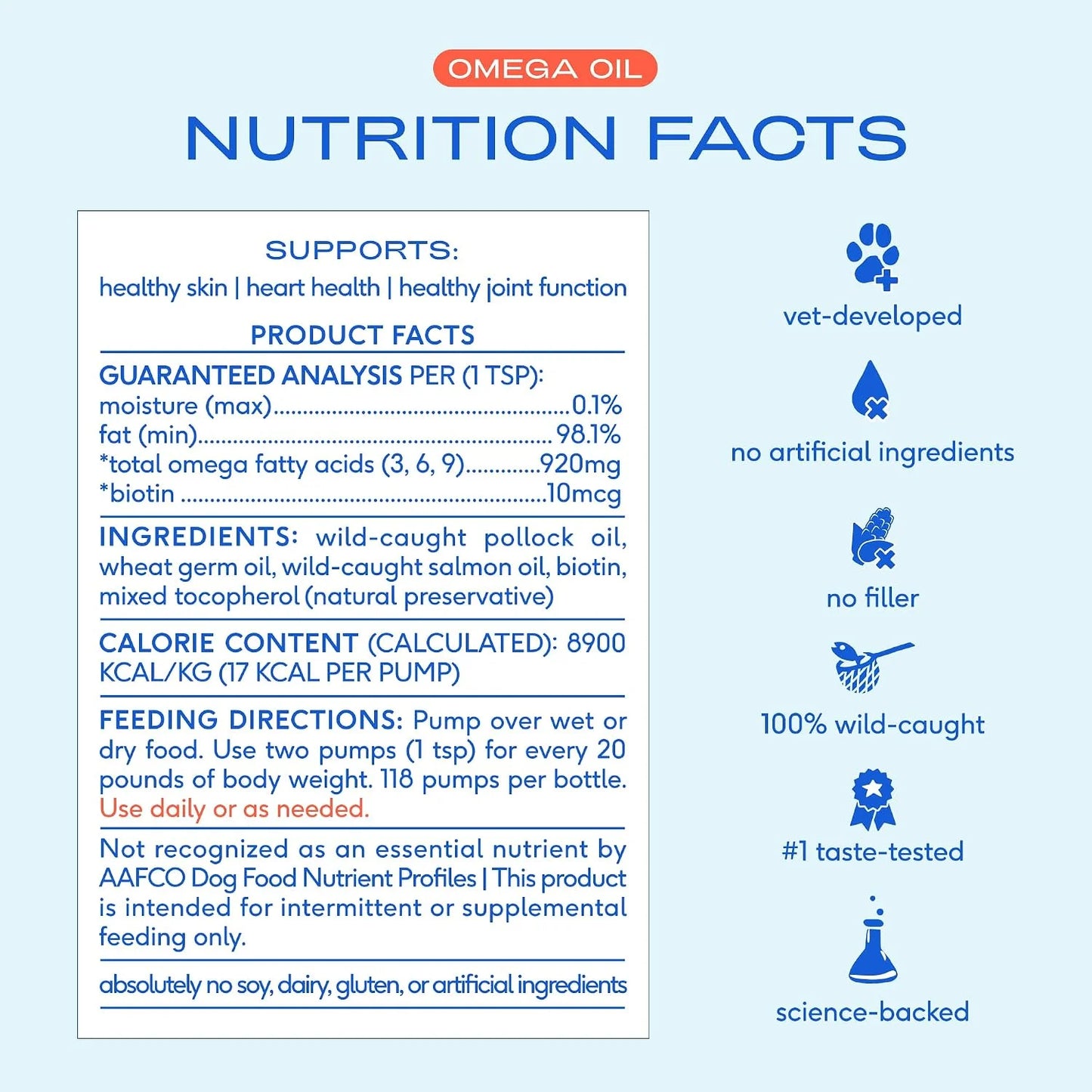 Native Pet Omega Oil for Dogs (8 oz.) & Probiotic for Dogs (4.1 oz.)