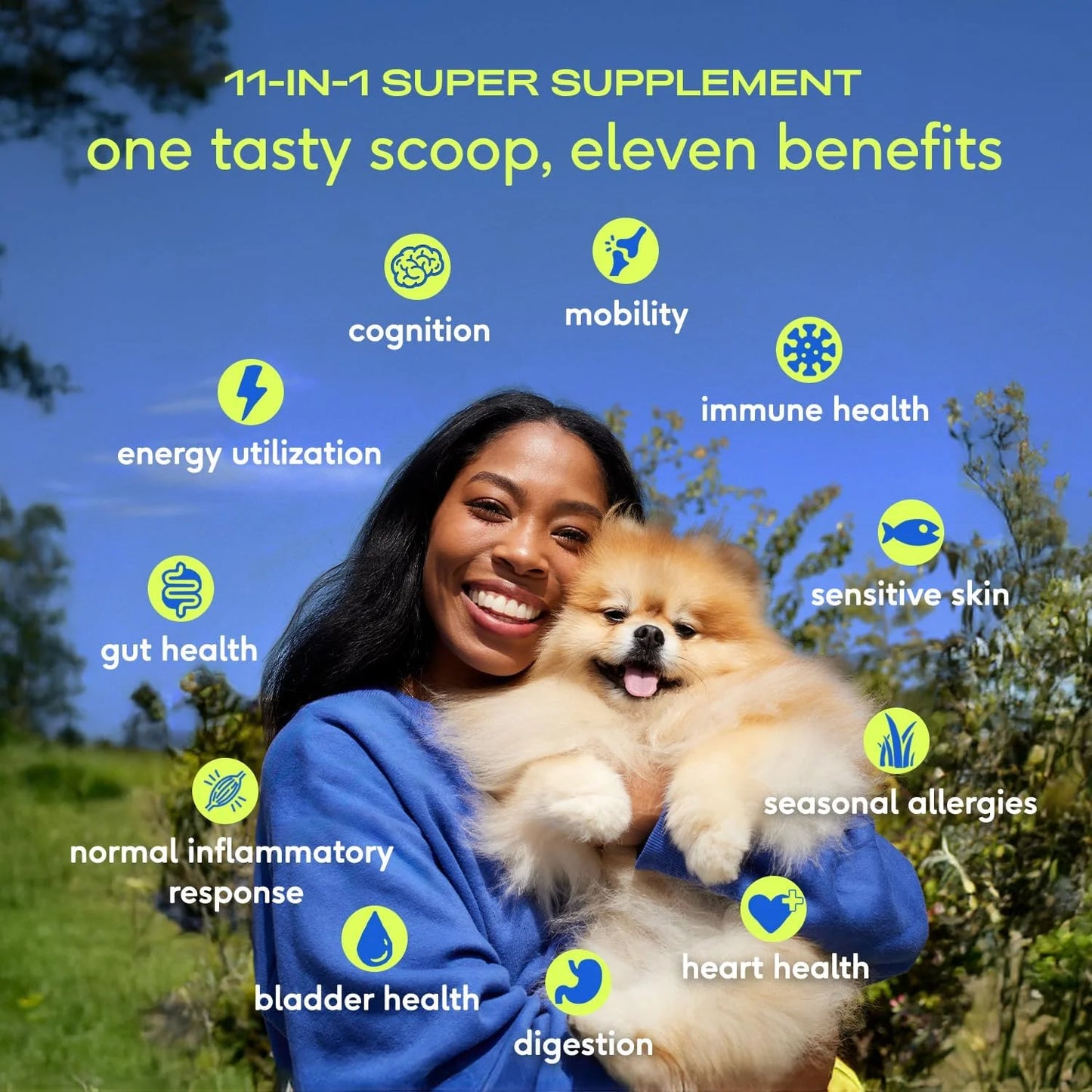 Native Pet Pack Leaders Bundle: Daily Multivitamin (30 Scoops) & Omega Oil for Dogs (16 oz.) - Omega 3 Fish Oil for Healthy Skin, Shiny Coat, & Strong Joints & Daily Multivitamin for Dogs